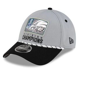 NEW W/ TAGS Era Philadelphia Eagles Division Champions Cap - Gray & Black